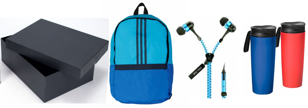 Set of Box with Adidas Bag + Zipper Earphone + Sipper