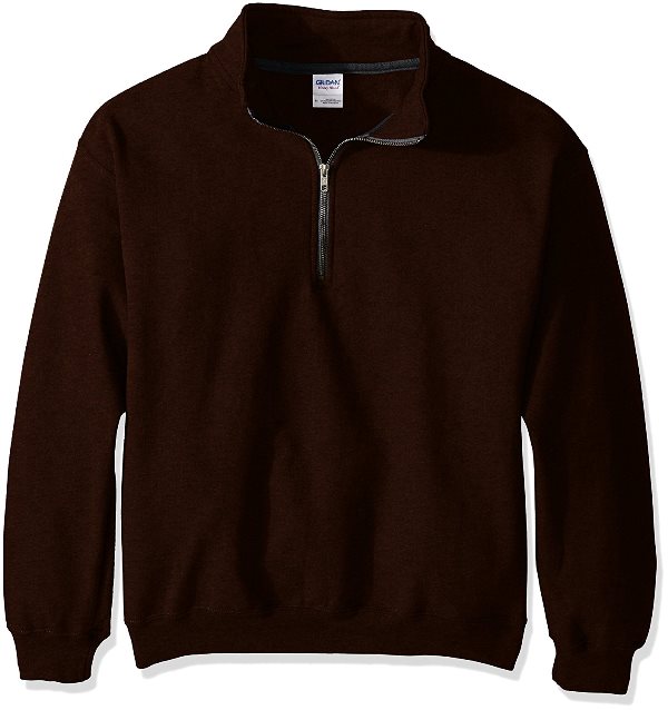 Gildan Men's Fleece Quarter-Zip Cadet Collar Sweatshirt