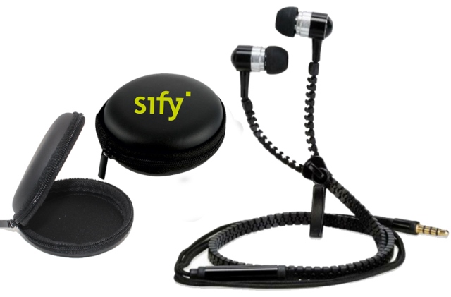 Zipper Headphone With Pouch for Sify Technologies