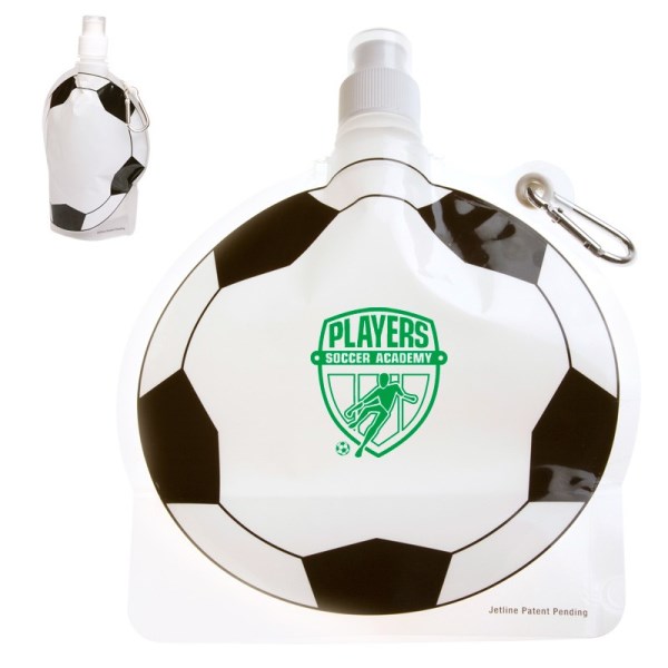 Collapsible Soccer Water Bottle