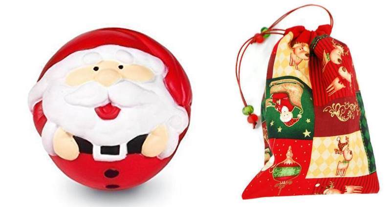 Santa Claus Playing Balls & Bags