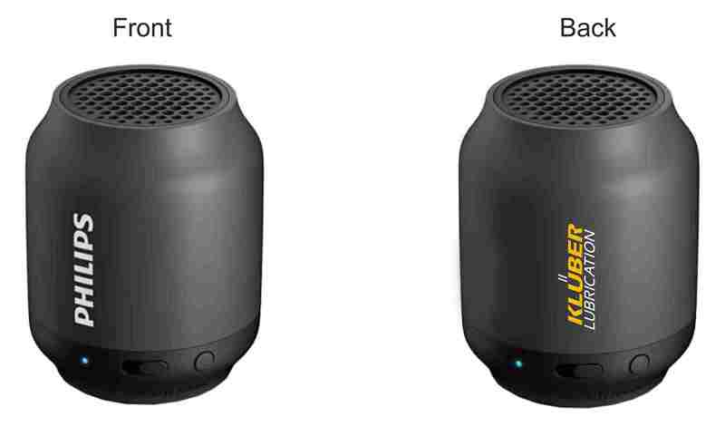 Philips BT50B Portable Wireless Bluetooth Speaker for Kluber Lubrication