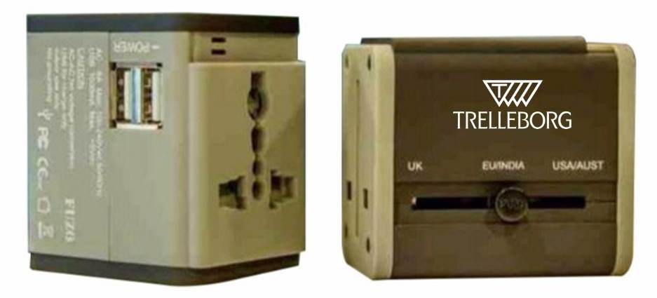 ChargePort Universal Travel Adapter for Trelleborg
