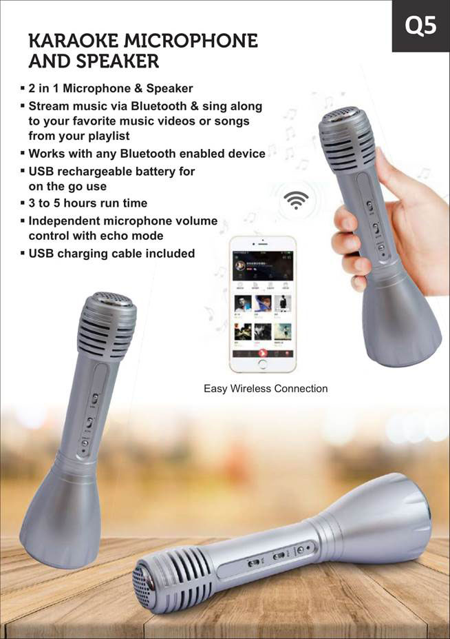 Q5 - Karaoke Microphone & Speaker