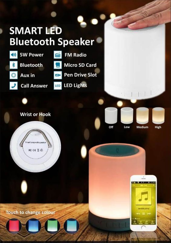 Smart LED Bluetooth Speaker