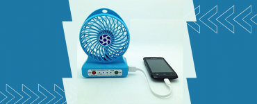 Portable fan with power bank blog banner