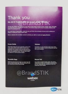 Welcome Card Webex BrandSTIK