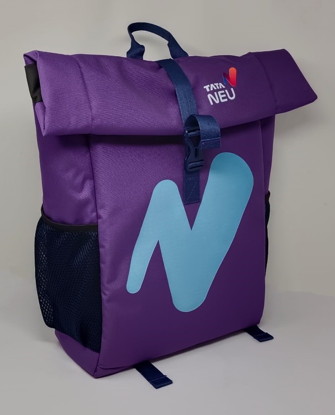 Custom promotional backpack - tata neu